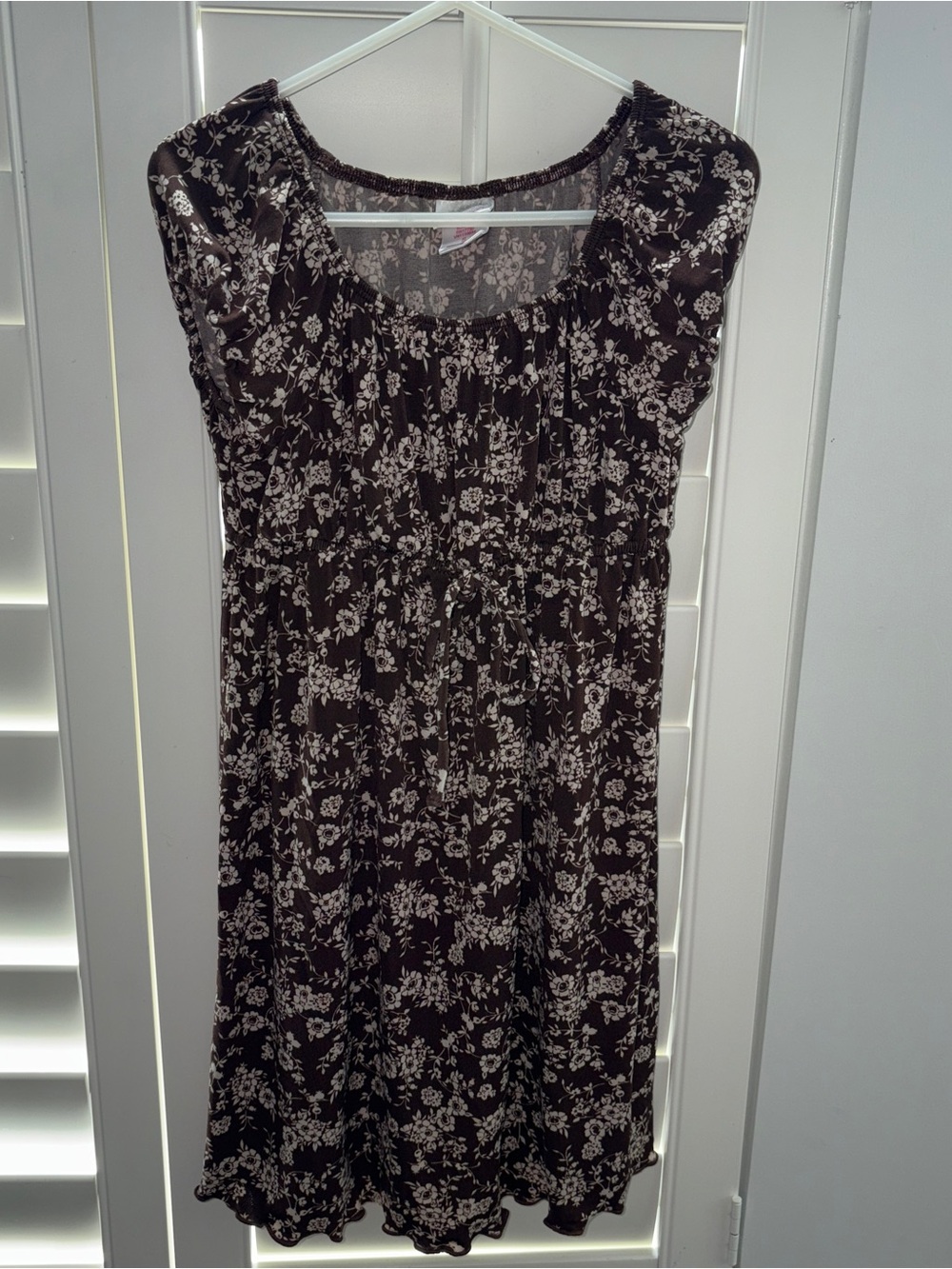 Girl’s Youth Brown Floral Dress S